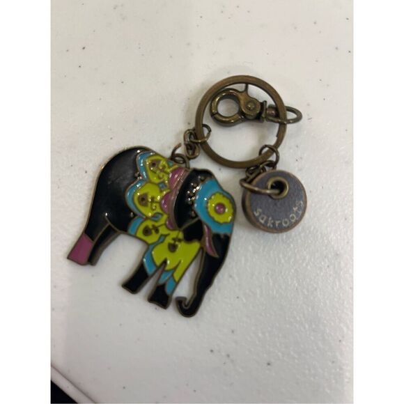 Sakroots Accessories - Sak Roots Elephant metal keychain